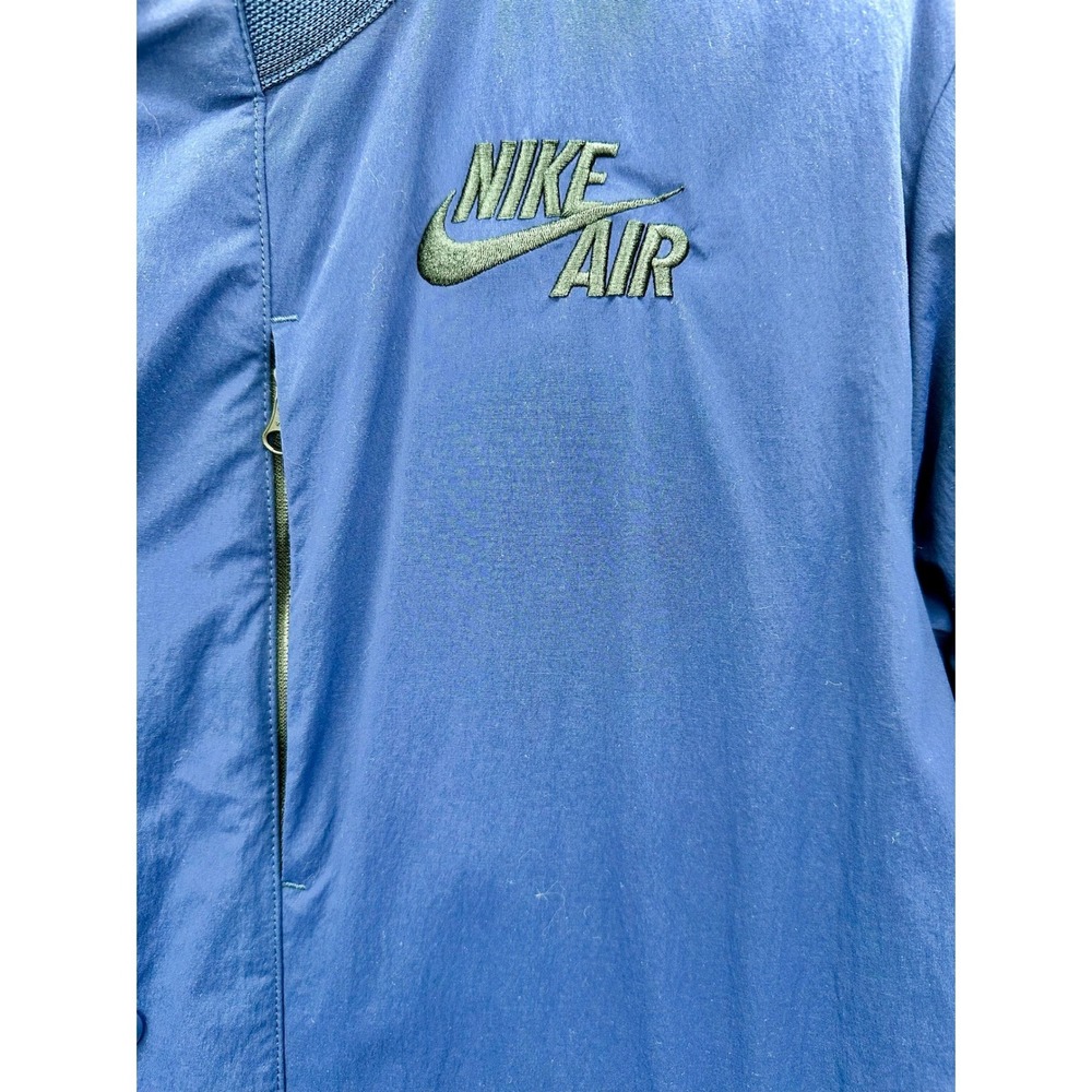 Vintage Nike Air Men's Blue Longline Bomber Jacket - Picture 2 of 12